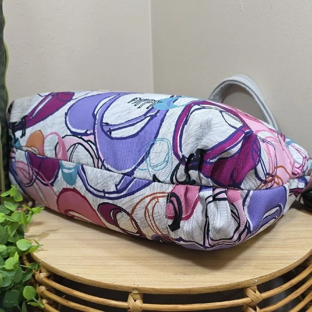 Coach Pink and Purple Graphic Tote